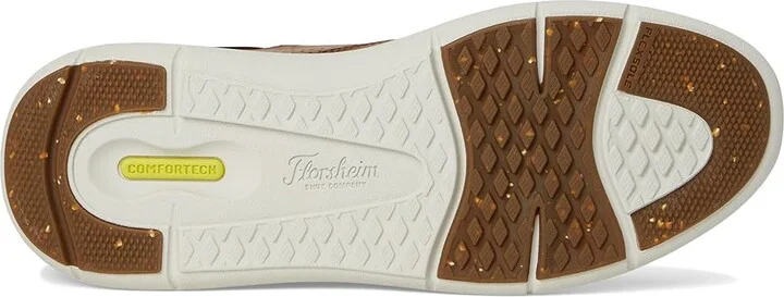Florsheim Fleet Plain Toe Slip-On Sneakers Men's Shoes Cognac : 8.5 M (D), Leather - Image 3