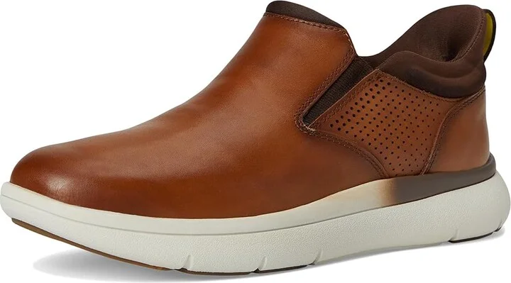 Florsheim Fleet Plain Toe Slip-On Sneakers Men's Shoes Cognac : 8.5 M (D), Leather - Image 5