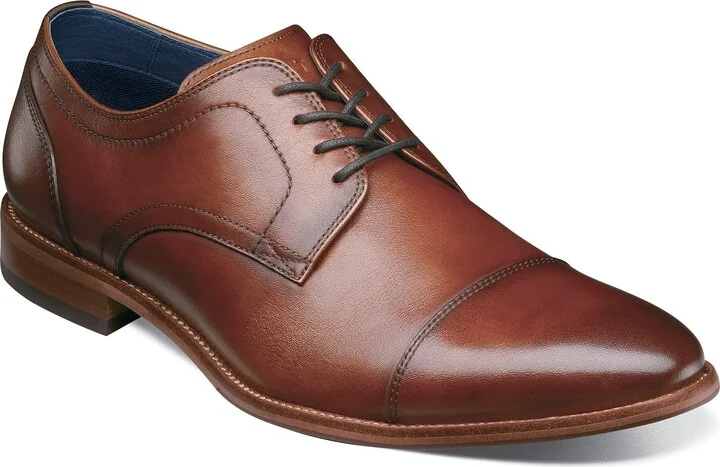 Florsheim Flex Cap Toe Oxford Mens Oxford 95 DM US Cognac
