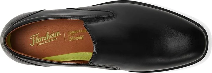 Florsheim Forecast Plain Toe Slip-On Men's Shoes Black Smooth : 7.5 M (D), Leather - Image 2