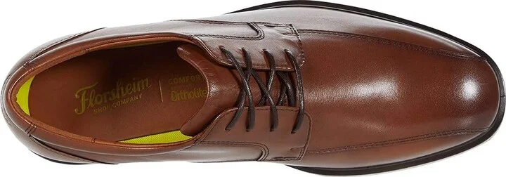 Florsheim Forecast Waterproof Bike Toe Oxford Men's Shoes Cognac Smooth : 7 M (D), Leather - Image 2