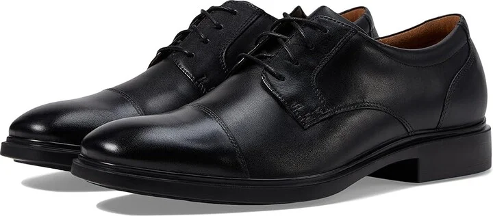 Florsheim Forecast Waterproof Cap Toe Oxford Men's Shoes Black Smooth : 7 M (D), Leather