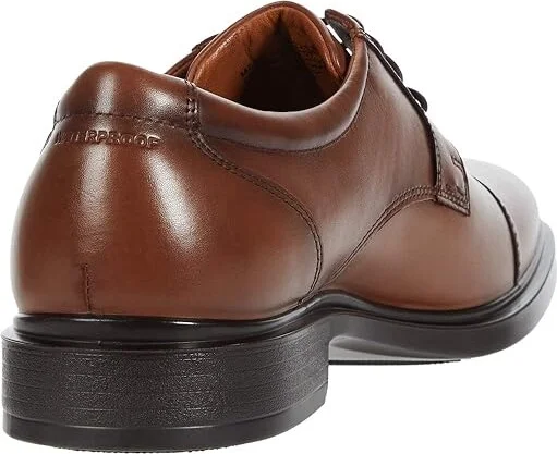 Florsheim Forecast Waterproof Cap Toe Oxford Men's Shoes Cognac Smooth : 8 M (D), Leather - Image 4