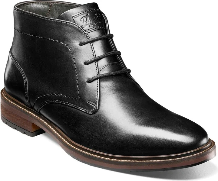 Florsheim Forge Plain Toe Chukka Mens Boot Black