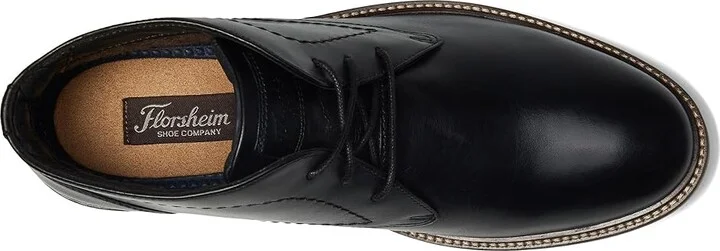 Florsheim Forge Plain Toe Chukka Men's Boots Black : 7 W (3E), Leather - Image 2
