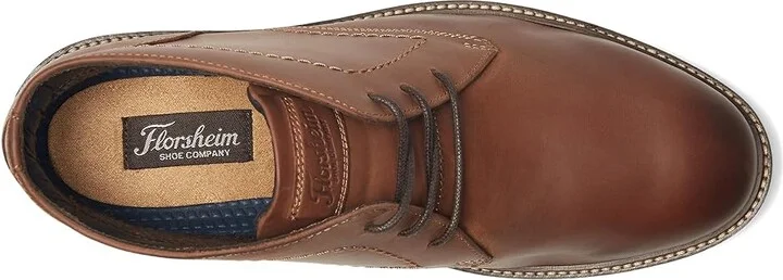 Florsheim Forge Plain Toe Chukka Men's Boots Brown Crazy Horse : 13 M (D), Leather - Image 2