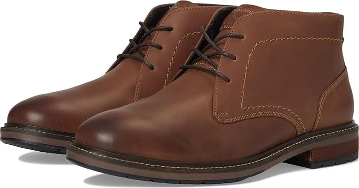 Florsheim Forge Plain Toe Chukka Men's Boots Brown Crazy Horse : 13 M (D), Leather