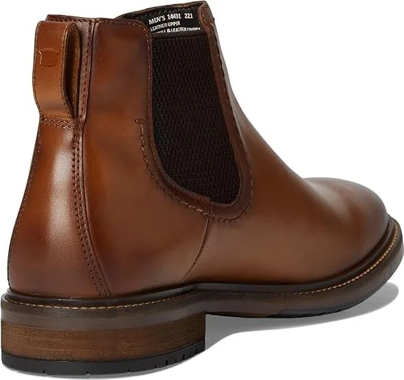 Florsheim Forge Plain Toe Gore Boot Men's Boots Cognac : 7 W (3E), Leather - Image 4