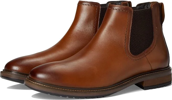 Florsheim Forge Plain Toe Gore Boot Men's Boots Cognac : 7 W (3E), Leather