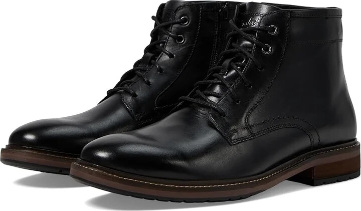 Florsheim Forge Plain Toe Lace Boot Men's Boots Black : 10 M (D), Leather