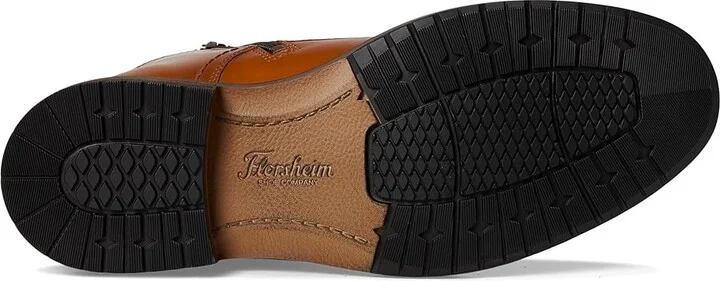 Florsheim Forge Plain Toe Lace Boot Men's Boots Cognac : 7 W (3E), Leather - Image 3