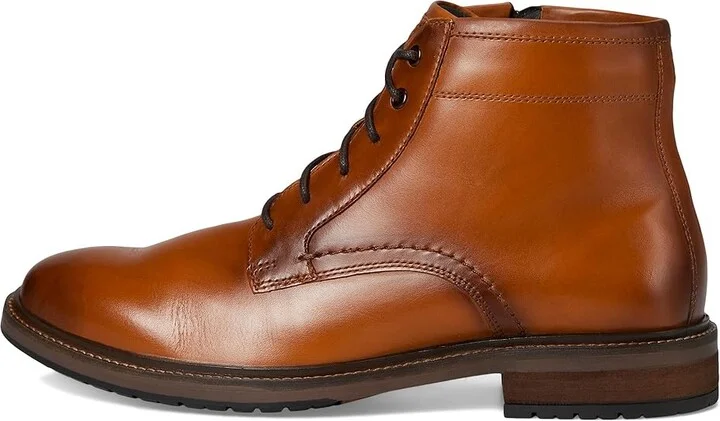 Florsheim Forge Plain Toe Lace Boot Men's Boots Cognac : 7 W (3E), Leather - Image 6