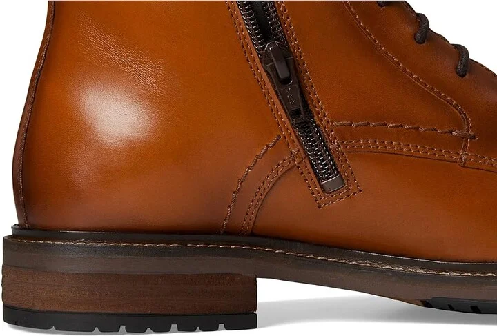Florsheim Forge Plain Toe Lace Boot Men's Boots Cognac : 7 W (3E), Leather - Image 7