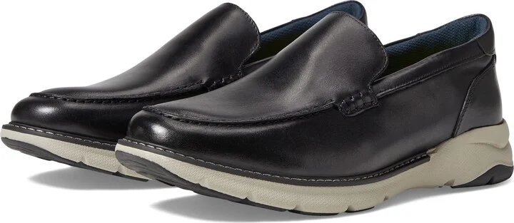 Florsheim Frenzi Moc Toe Venetian Loafer Black Smooth 10.5 M (D)