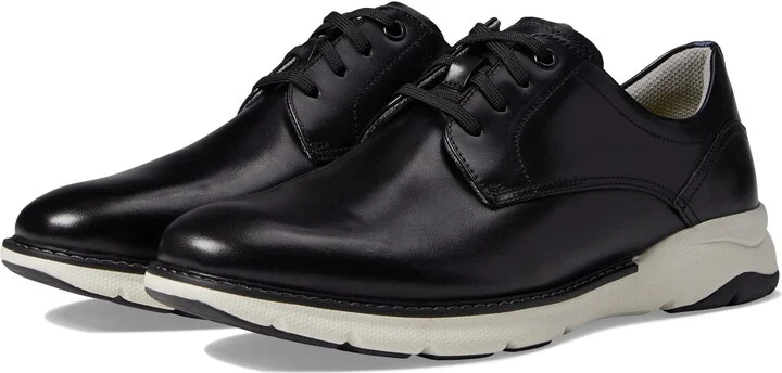 Florsheim Frenzi Plain Toe Oxford Black Smooth/White Sole 11 M (D)