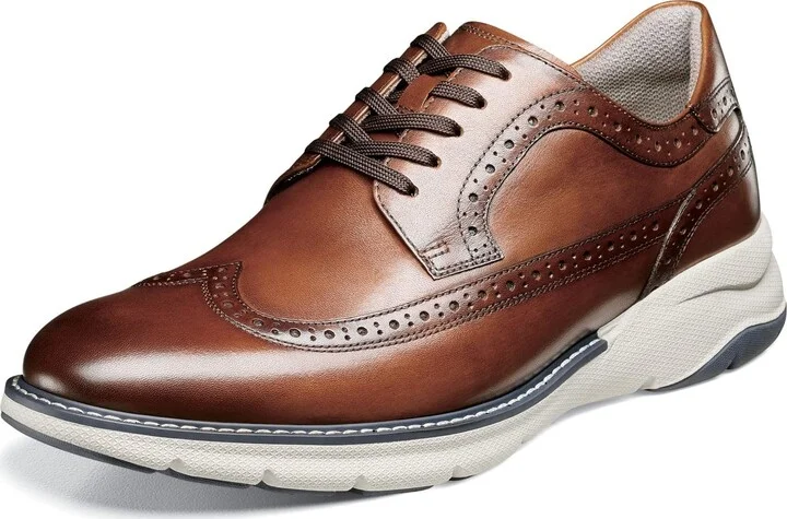 Cognac Smooth/White Sole