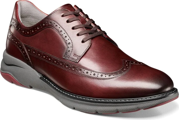 Burgundy-charcoal