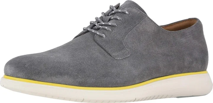 Florsheim Fuel Plain Toe Oxford II Gray Suede/White Sole 11