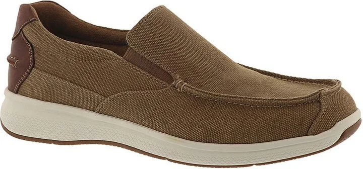 Florsheim Great Lakes Canvas Moctoe Slipon Mens Slip On 75 DM US Sand