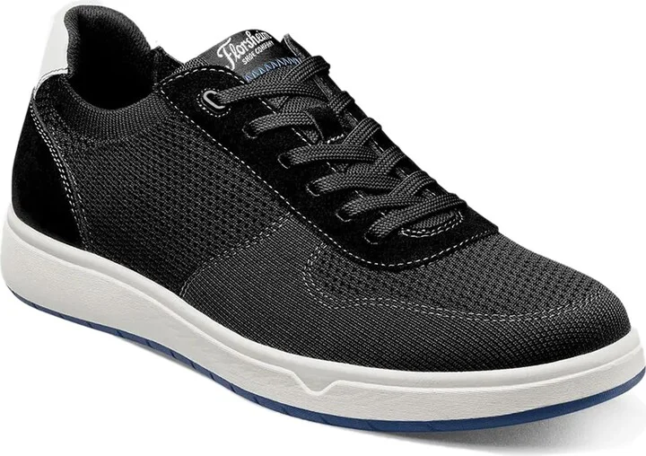 Black Knit/White Sole