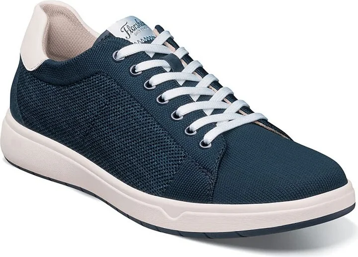 Florsheim Heist Lace Knit Lace to Toe Sneaker Mens Oxford 75 2E US Navy