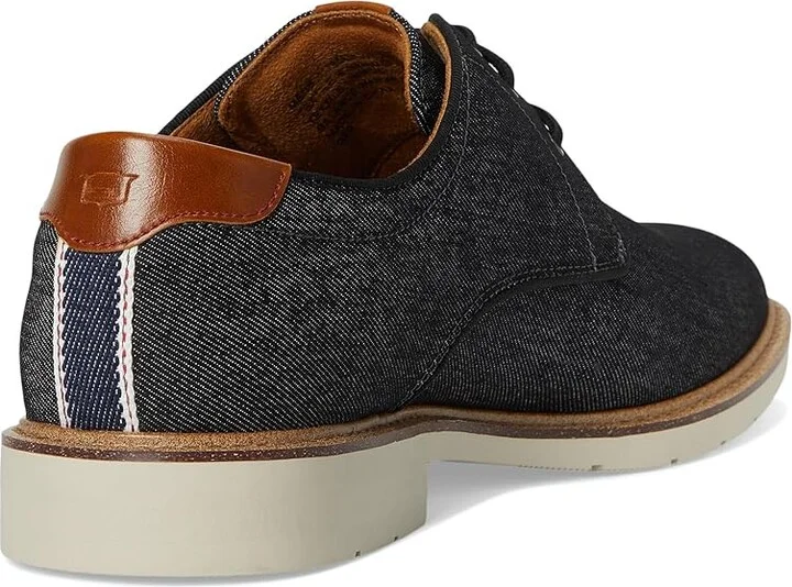 Florsheim Herington Canvas Plain Toe Oxford Men's Shoes Black : 7 M (D), Canvas/Rubber - Image 4