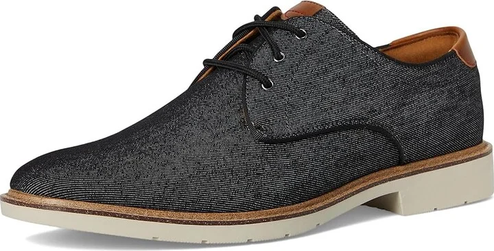 Florsheim Herington Canvas Plain Toe Oxford Men's Shoes Black : 7 M (D), Canvas/Rubber - Image 5