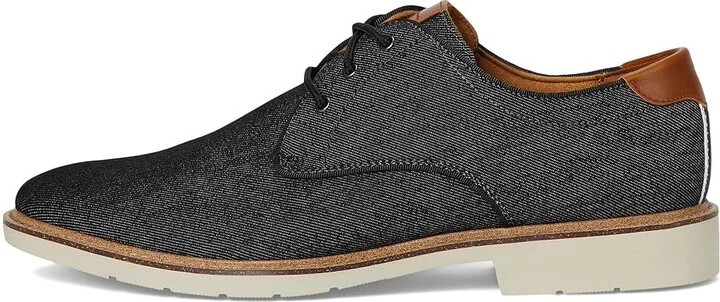 Florsheim Herington Canvas Plain Toe Oxford Men's Shoes Black : 7 M (D), Canvas/Rubber - Image 6