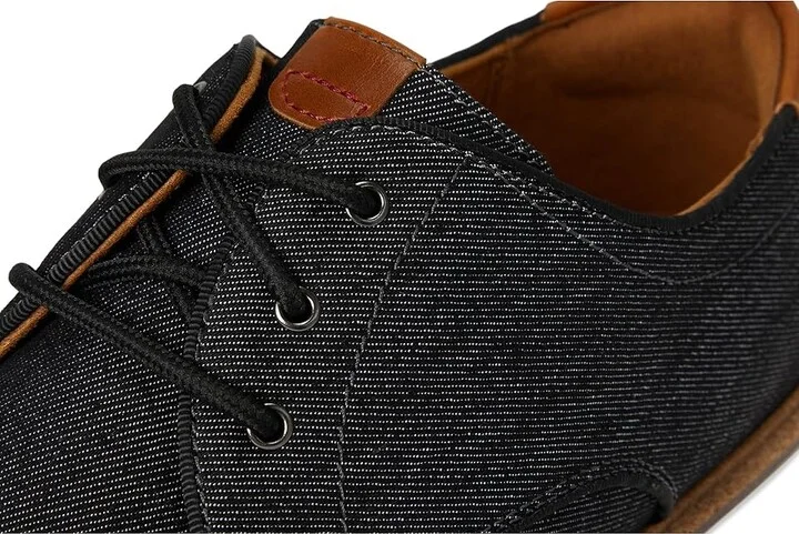 Florsheim Herington Canvas Plain Toe Oxford Men's Shoes Black : 7 M (D), Canvas/Rubber - Image 7