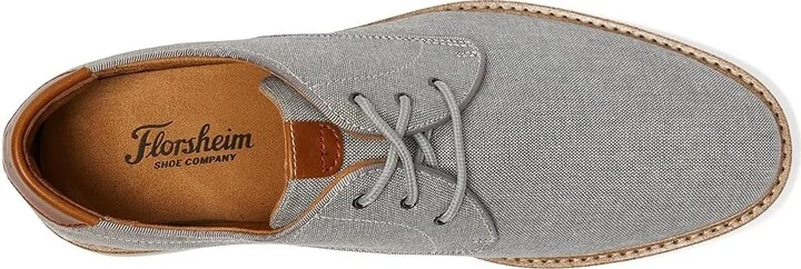 Florsheim Herington Canvas Plain Toe Oxford Men's Shoes Gray : 9.5 M (D), Canvas/Rubber - Image 2