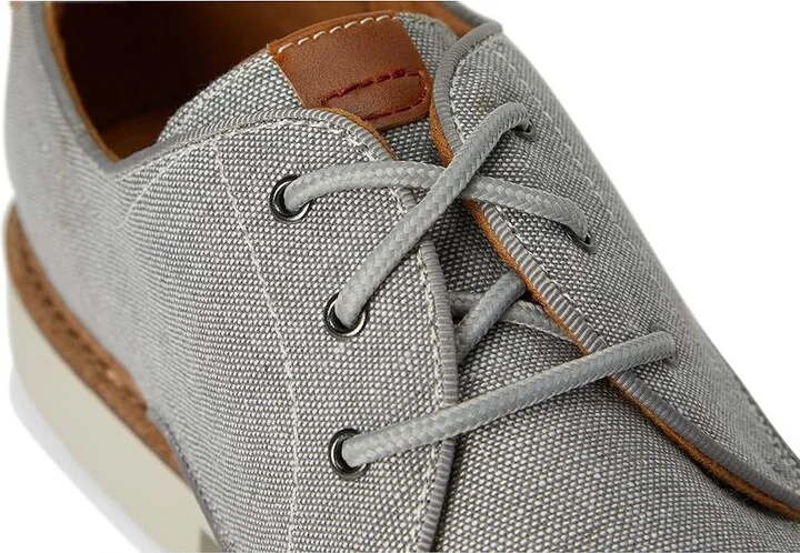 Florsheim Herington Canvas Plain Toe Oxford Men's Shoes Gray : 9.5 M (D), Canvas/Rubber - Image 7