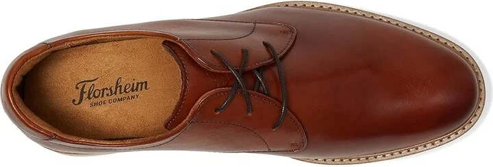 Florsheim Herington Plain Toe Oxford Men's Shoes Coganc : 9.5 W (3E), Leather/Rubber - Image 2