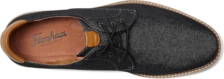 Florsheim Highland Canvas Plain Toe Oxford Men's Shoes Blalck Canvas/White Sole : 7 M (D) - Image 3