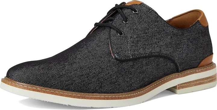 Florsheim Highland Canvas Plain Toe Oxford Men's Shoes Blalck Canvas/White Sole : 7 M (D) - Image 6
