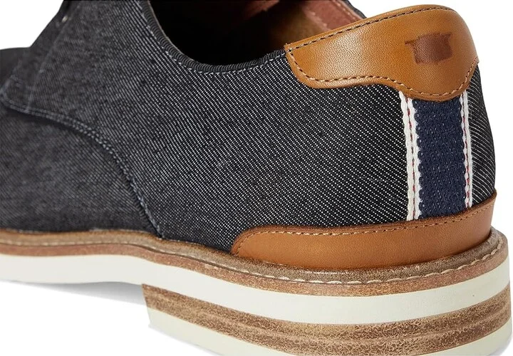 Florsheim Highland Canvas Plain Toe Oxford Men's Shoes Blalck Canvas/White Sole : 7 M (D) - Image 8