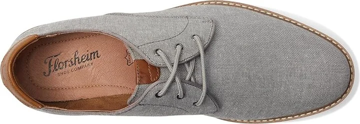 Florsheim Highland Canvas Plain Toe Oxford Men's Shoes Gray Canvas/White Sole : 7 M (D) - Image 3