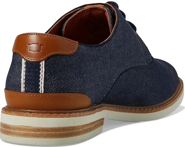 Florsheim Highland Canvas Plain Toe Oxford Men's Shoes Navy Canvas/White Sole : 7 M (D) - Image 5