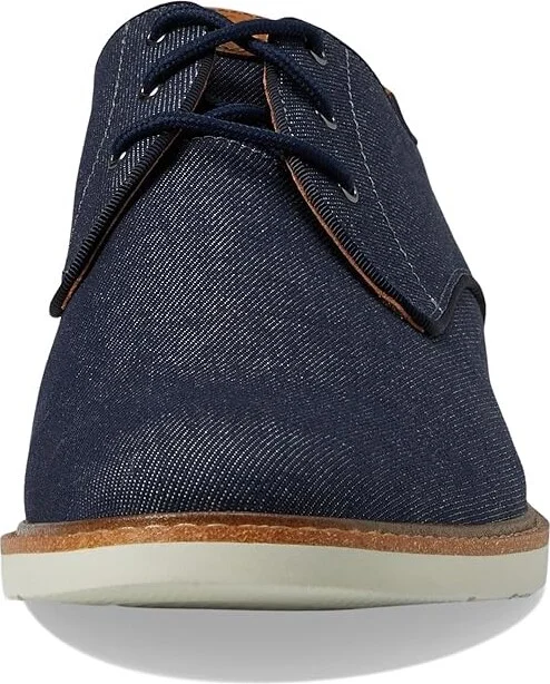 Florsheim Highland Canvas Plain Toe Oxford Men's Shoes Navy Canvas/White Sole : 7 M (D) - Image 6