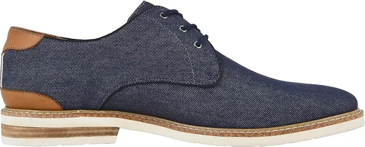 Florsheim Highland Canvas Plain Toe Oxford Men's Shoes Navy Canvas/White Sole : 7 M (D) - Image 8