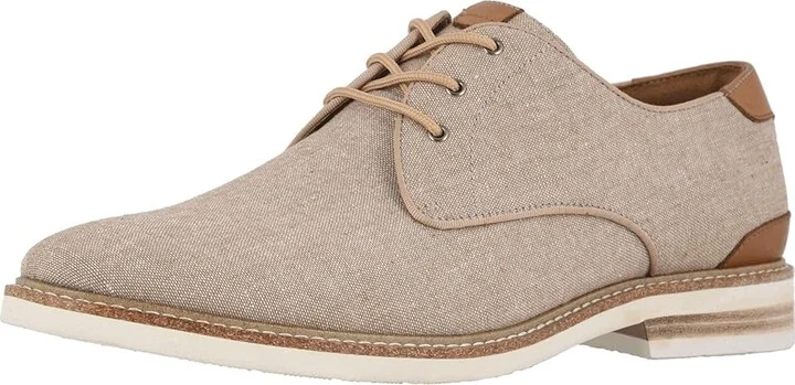 Florsheim Highland Canvas Plain Toe Oxford Men's Shoes Sand Canvas/White Sole : 8 M (D) - Image 2