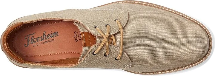 Florsheim Highland Canvas Plain Toe Oxford Men's Shoes Sand Canvas/White Sole : 8 M (D) - Image 3