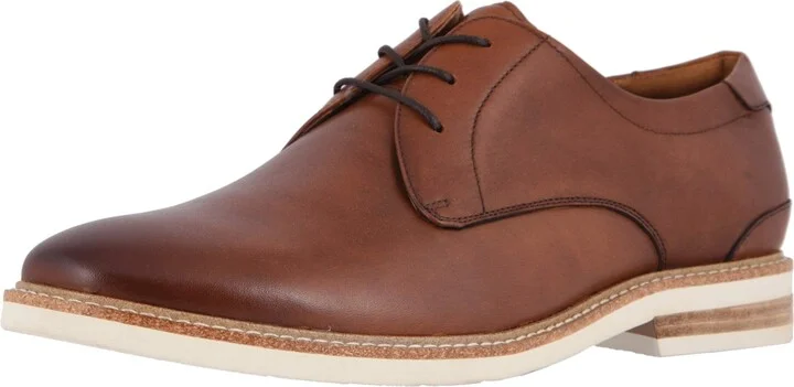 Florsheim Highland Plain Toe Oxford Mens Oxford 11 DM US Cognac