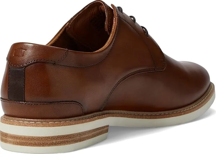 Florsheim Highland Plain Toe Oxford Men's Shoes Cognac Smooth/White Sole : 7.5 M (D), Leather/Canvas - Image 5