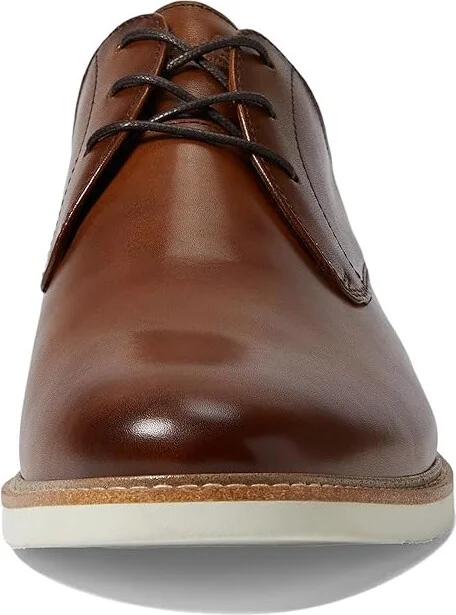Florsheim Highland Plain Toe Oxford Men's Shoes Cognac Smooth/White Sole : 7.5 M (D), Leather/Canvas - Image 6