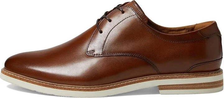Florsheim Highland Plain Toe Oxford Men's Shoes Cognac Smooth/White Sole : 7.5 M (D), Leather/Canvas - Image 7