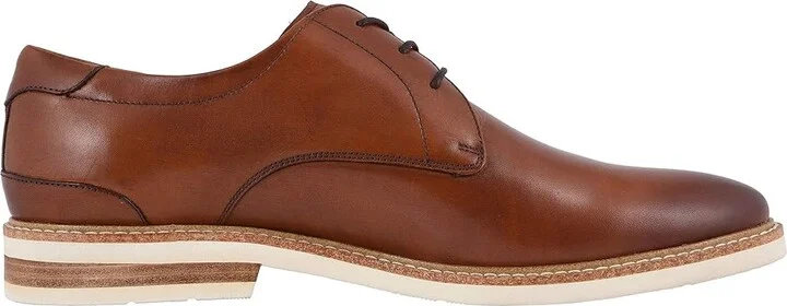 Florsheim Highland Plain Toe Oxford Men's Shoes Cognac Smooth/White Sole : 7.5 M (D), Leather/Canvas - Image 8