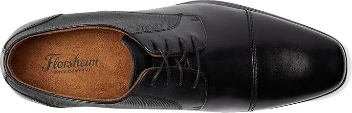 Florsheim Jackson Cap Toe Oxford Men's Shoes Black : 8 M (D), Leather - Image 2