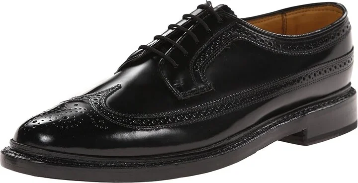 Florsheim Kenmoor Wingtip Oxford Men's Lace Up Wing Tip Shoes Heritage Calf Black : 6 D (M), Leather - Image 2