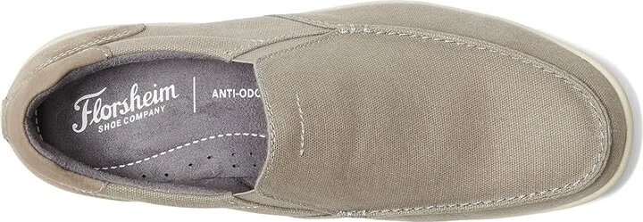 Florsheim Lakeside Canvas Moc Toe Slip-On Men's Shoes Gray Canvas : 7 M (D) - Image 2