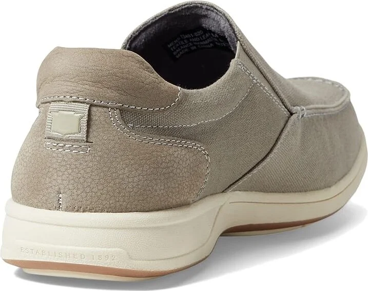 Florsheim Lakeside Canvas Moc Toe Slip-On Men's Shoes Gray Canvas : 7 M (D) - Image 4